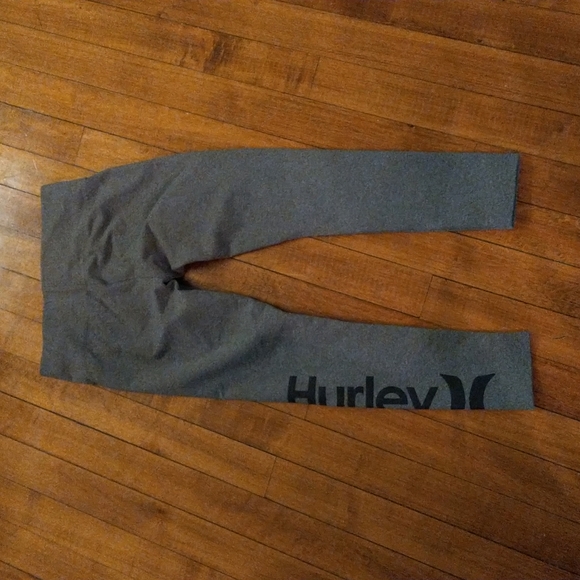 Kids size S Hurley gray logo athletic leggings - Picture 9 of 13